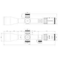 Schmidt & Bender 3-27x56 PM II High Power drawing