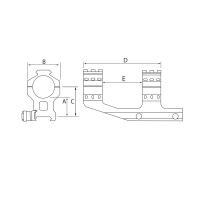 Burris P.E.P.R. QD Mount, 25.4 mm