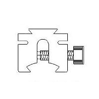 BKL 1 Inch Long Tri-Mount Dovetail Riser Mount, 2P