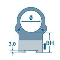 EAW Roll-off Mount for Picatinny rail, 34 mm