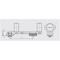 ERAMATIC One-Piece Swing mount, FN Browning X-Bolt L.A., 30.0 mm