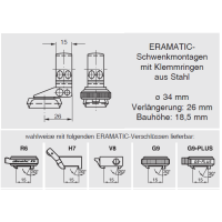 ERAMATIC Swing (Pivot) mount, Anschutz 1780, 34.0 mm