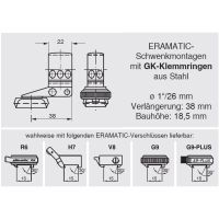 ERAMATIC-GK Swing mount for Magnum, Anschutz 1780, 25.4 mm