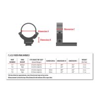 Warne Rimfire 25.4 mm Fixed Rings for 11 mm Prism