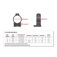 Warne 25.4 mm Fixed Rings for Ruger M77