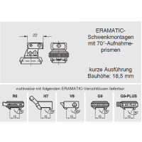 ERAMATIC Swing (Pivot) mount, Tikka T3, LM rail