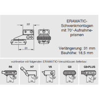 ERAMATIC Swing (Pivot) mount, Tikka T3, LM rail