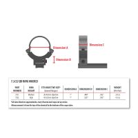 Warne Rimfire 25.4 mm QD Rings for 11 mm Prism