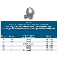 EAW Dural Rings 30 mm, Blaser R93