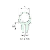 Recknagel Rear Ring for Suhl-Claw Mount, 25.4 mm