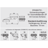 ERAMATIC Swing (Pivot) mount, CZ 550, S&B Convex rail