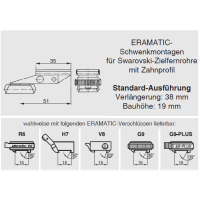 ERAMATIC Swing (Pivot) mount, Anschutz 1780, Swarovski SR rail