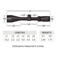 Vortex Crossfire II 4-12x50 AO Dimension