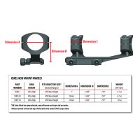 Warne Gen 2 Extended Skeletonized 25.4 mm MSR Mount